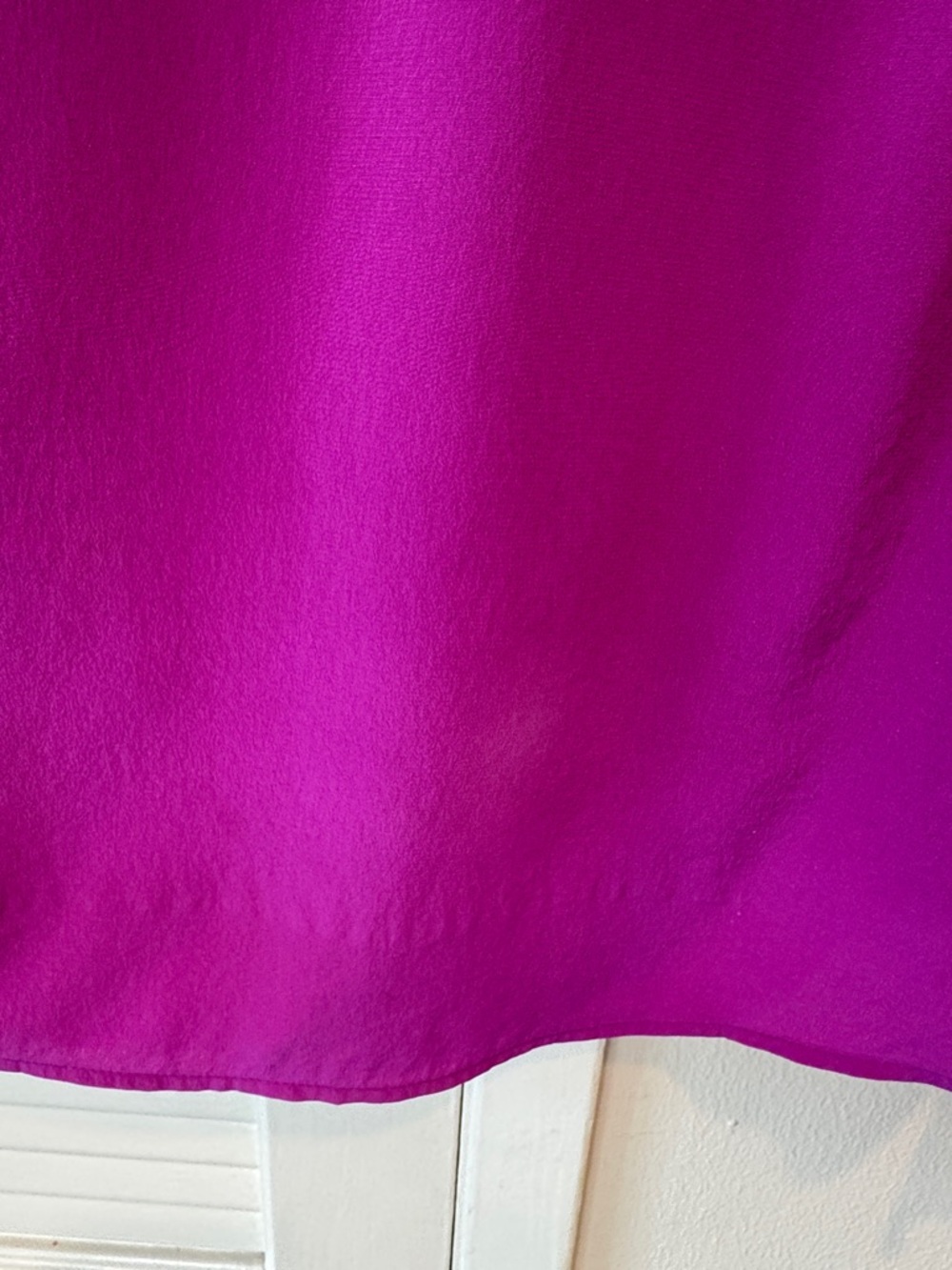 J.crew Plum Ruffle-Neck Silk Top - Picture 8 of 9